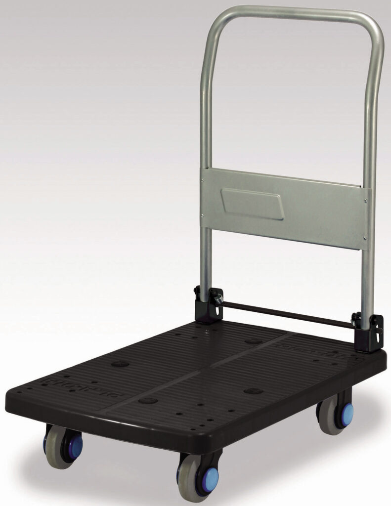 プラスチックテーブル台車 アミ 空気入りグレータイヤ付 最大積載量200kg PLA300-AMIM1-HP プラスチックテーブル台車 アミ 空気入りグレータイヤ付 最大積載量